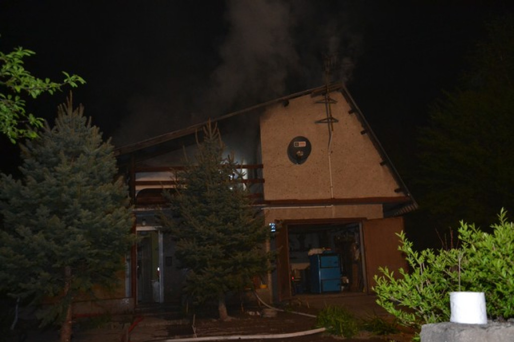 Pożar domu w Lewinie Brzeskim