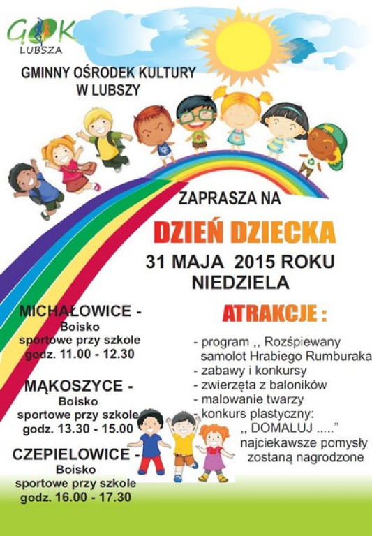 Dzień Dziecka, festyny, parada czyli weekendowy rozkład jazdy