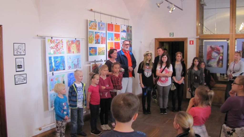 Wernisaż wystawy młodych plastyków BCK
