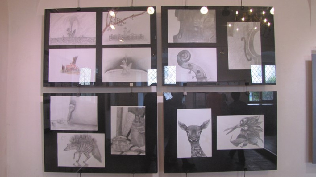 Wernisaż wystawy młodych plastyków BCK