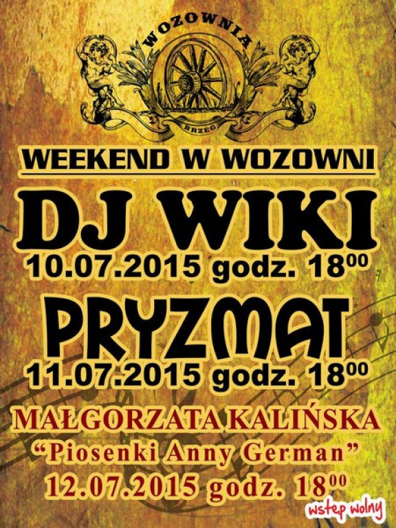 Weekendowy Informator Imprezowy 10-12.07.2015