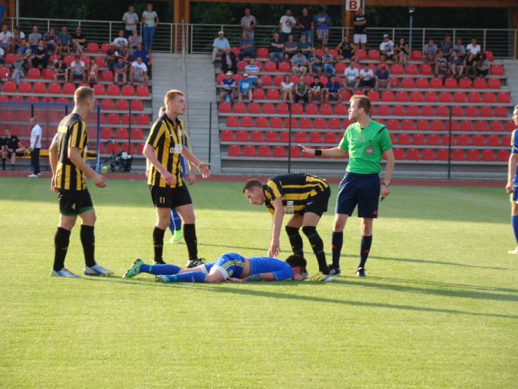 Stal Brzeg - MKS Gogolin - zadecydował karny w 94` minucie
