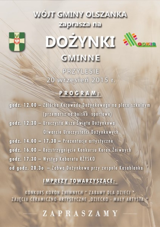 Weekendowy Informator Imprezowy 18-20 września 2015