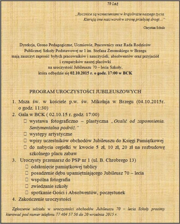 Weekendowy Informator Imprezowy 02-04.10.2015