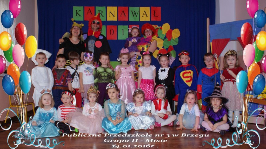 Bal karnawałowy dzieci z PP3 w Brzegu