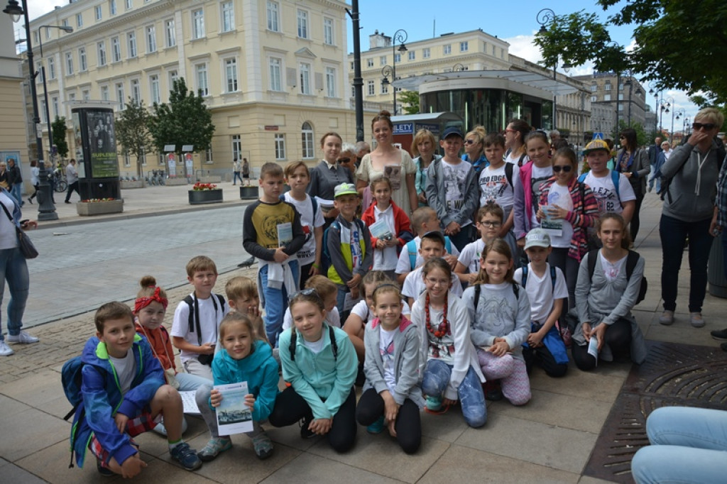 Wycieczka klasy III a z rodzicami do Warszawy