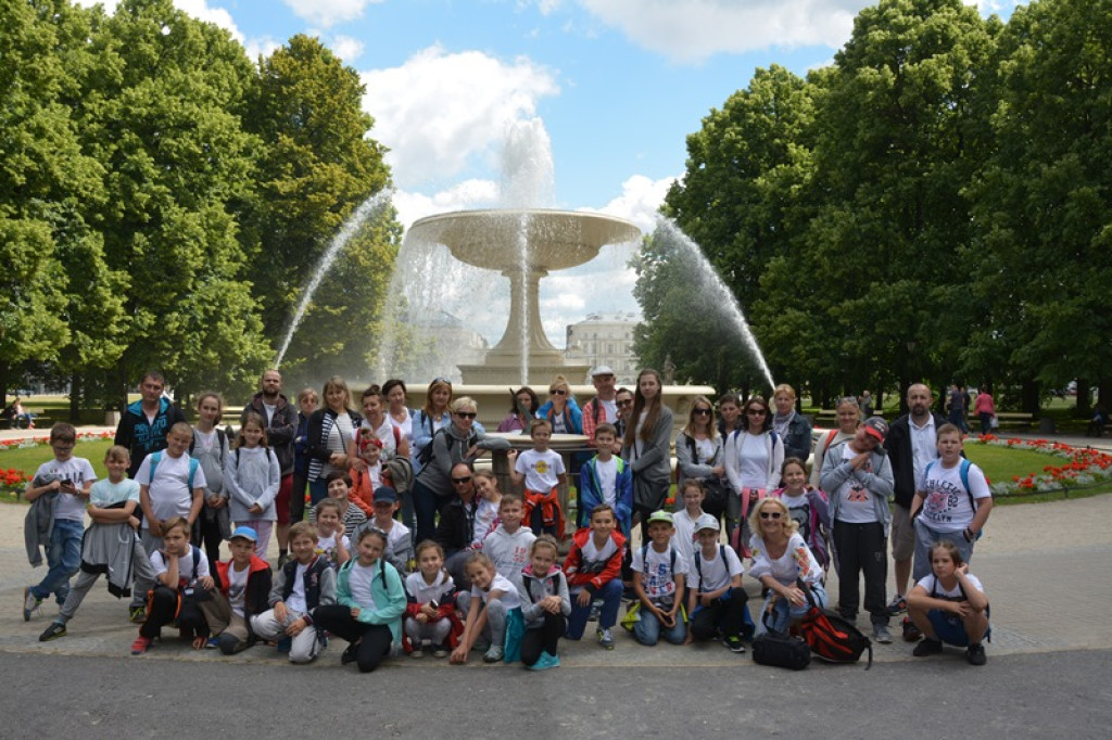 Wycieczka klasy III a z rodzicami do Warszawy