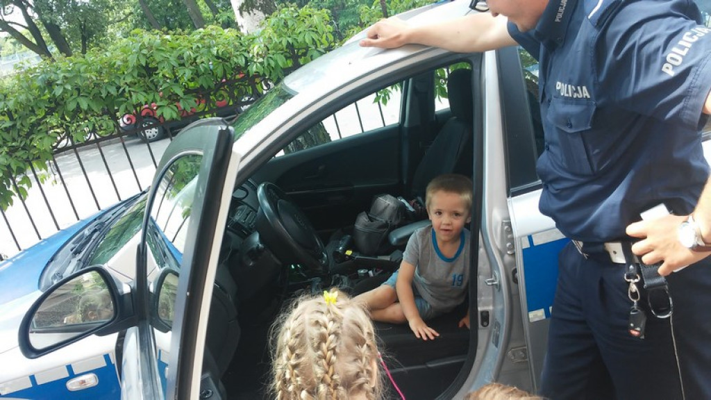 Spotkanie z policjantem w PP8 - wakacje tuż, tuż..