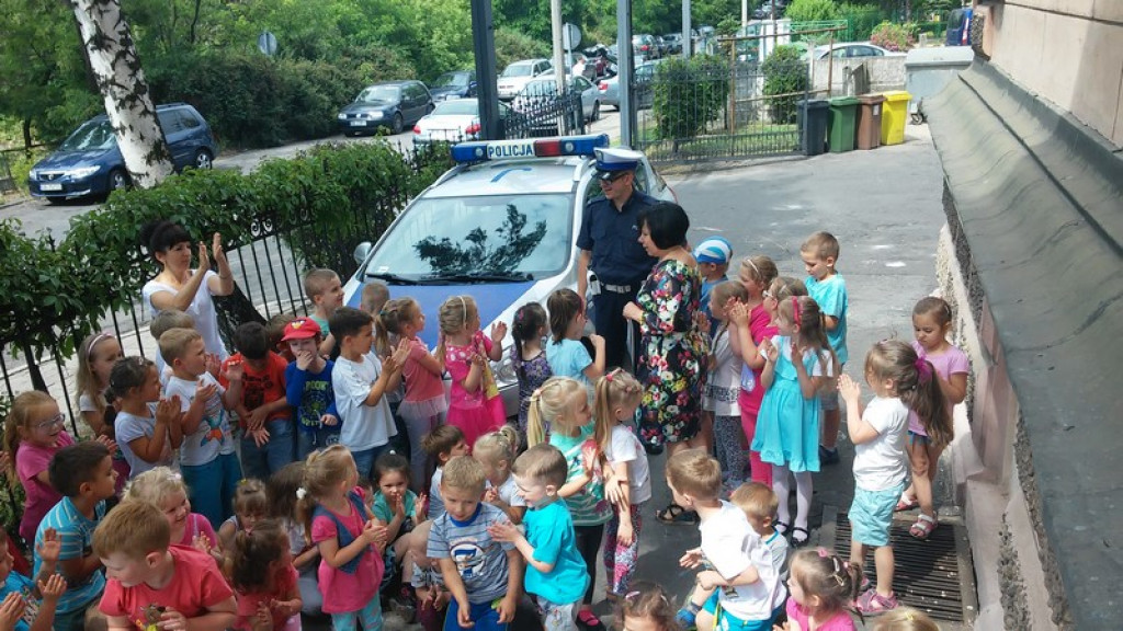 Spotkanie z policjantem w PP8 - wakacje tuż, tuż..
