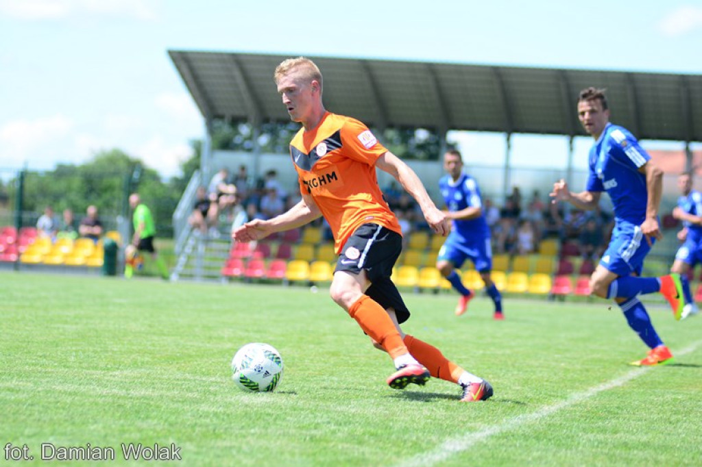 Mecz kontrolny Ruchu Chorzów z Zagłębiem Lubin w Grodkowie