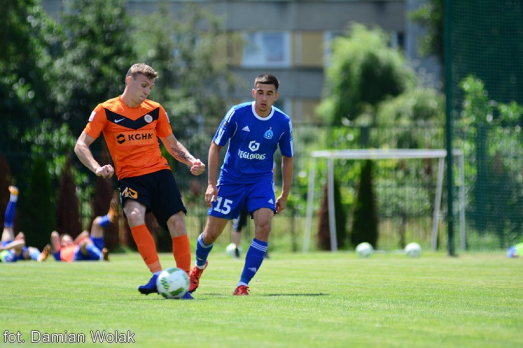 Mecz kontrolny Ruchu Chorzów z Zagłębiem Lubin w Grodkowie