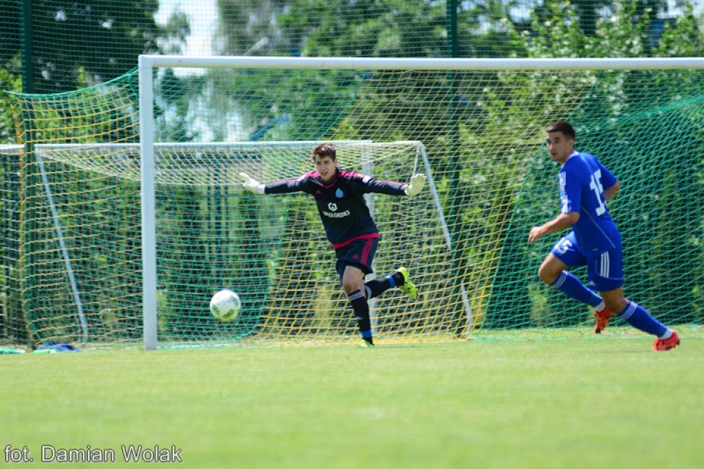 Mecz kontrolny Ruchu Chorzów z Zagłębiem Lubin w Grodkowie