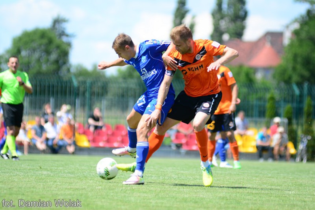 Mecz kontrolny Ruchu Chorzów z Zagłębiem Lubin w Grodkowie