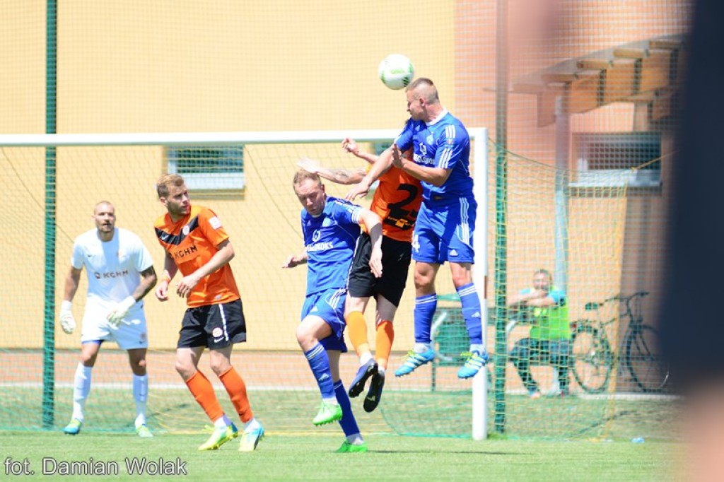 Mecz kontrolny Ruchu Chorzów z Zagłębiem Lubin w Grodkowie