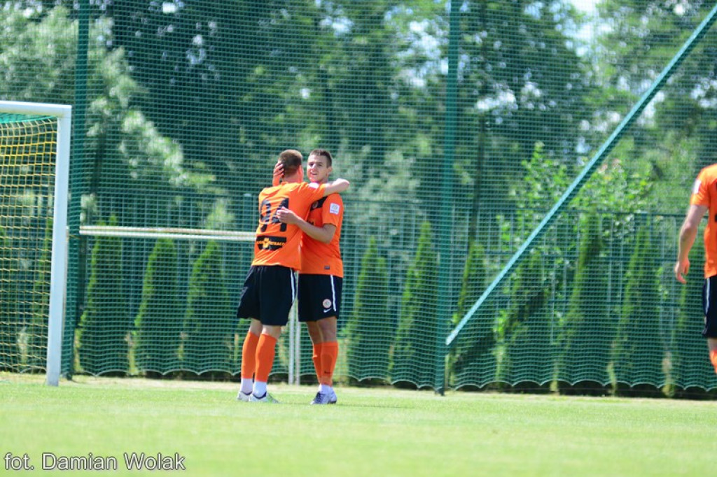 Mecz kontrolny Ruchu Chorzów z Zagłębiem Lubin w Grodkowie