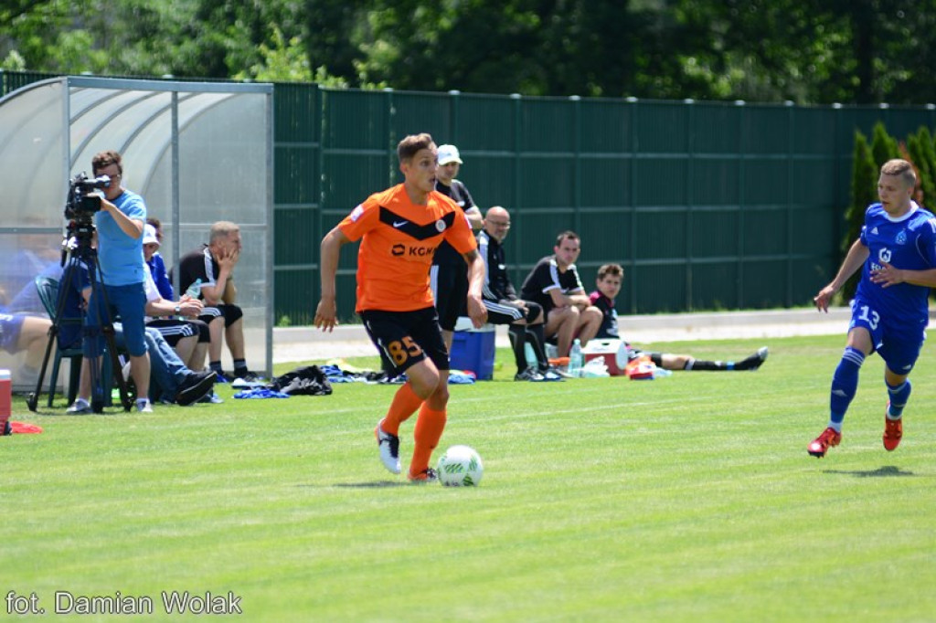 Mecz kontrolny Ruchu Chorzów z Zagłębiem Lubin w Grodkowie