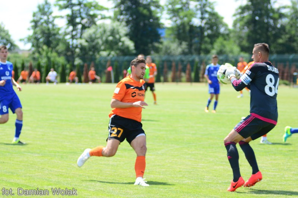 Mecz kontrolny Ruchu Chorzów z Zagłębiem Lubin w Grodkowie