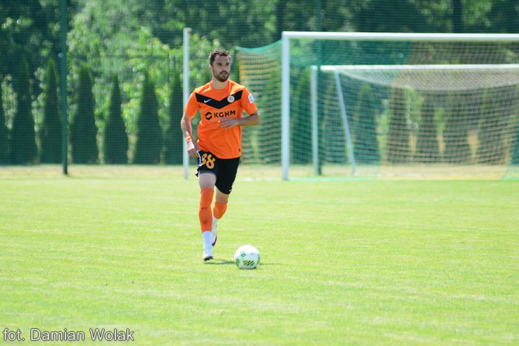 Mecz kontrolny Ruchu Chorzów z Zagłębiem Lubin w Grodkowie