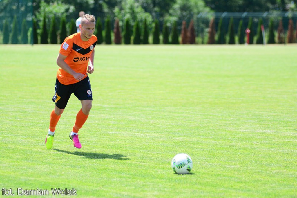 Mecz kontrolny Ruchu Chorzów z Zagłębiem Lubin w Grodkowie