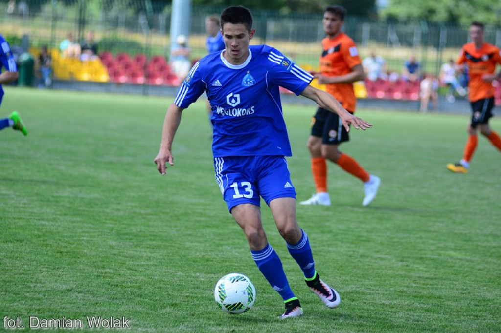 Mecz kontrolny Ruchu Chorzów z Zagłębiem Lubin w Grodkowie