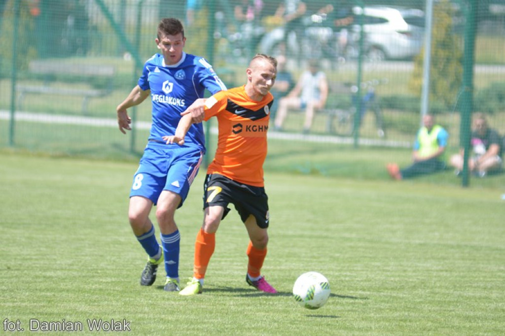Mecz kontrolny Ruchu Chorzów z Zagłębiem Lubin w Grodkowie