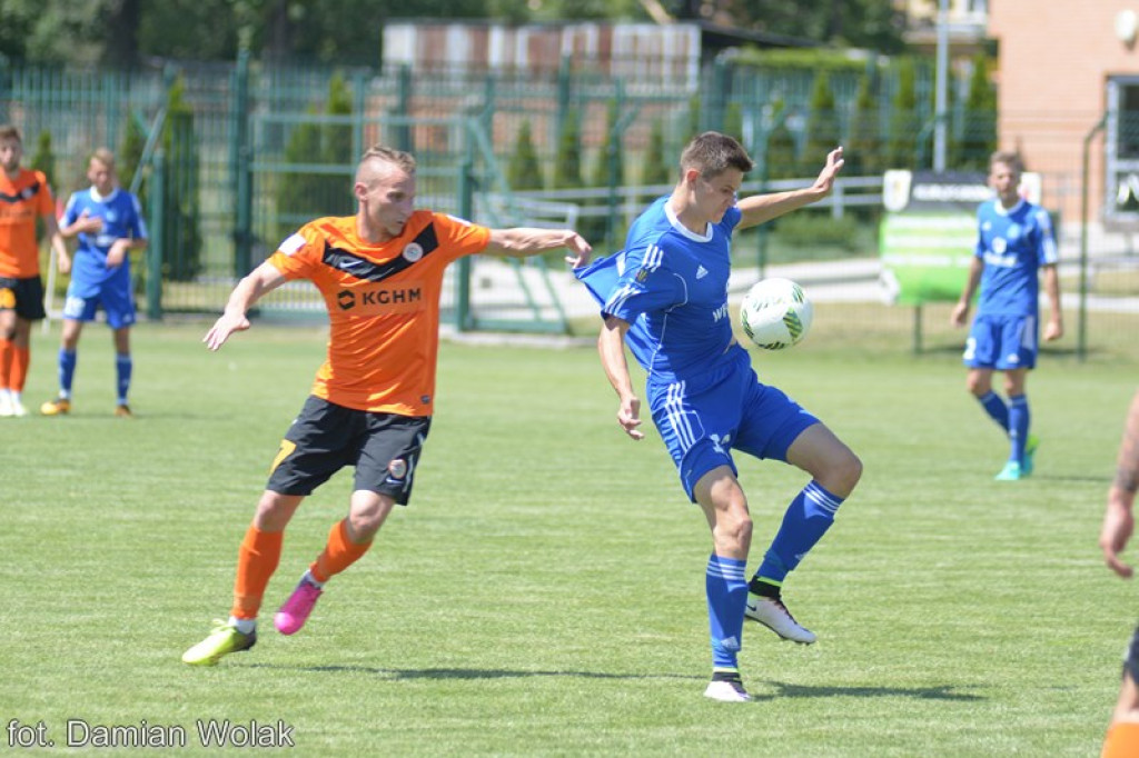 Mecz kontrolny Ruchu Chorzów z Zagłębiem Lubin w Grodkowie