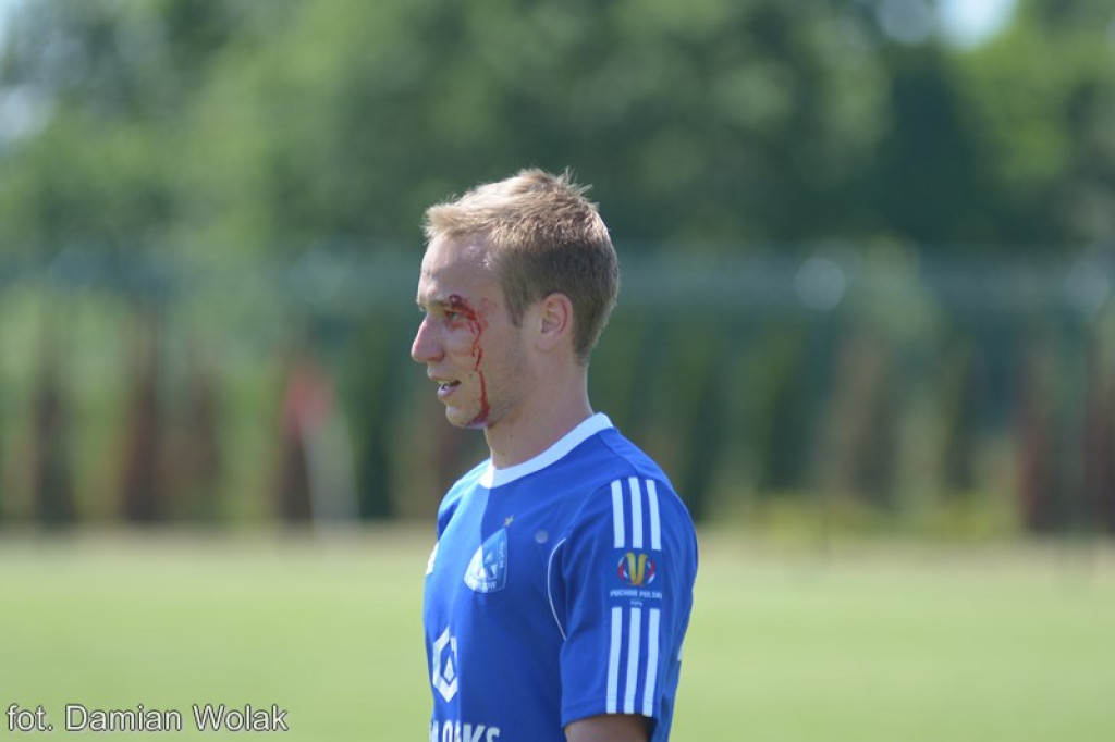 Mecz kontrolny Ruchu Chorzów z Zagłębiem Lubin w Grodkowie