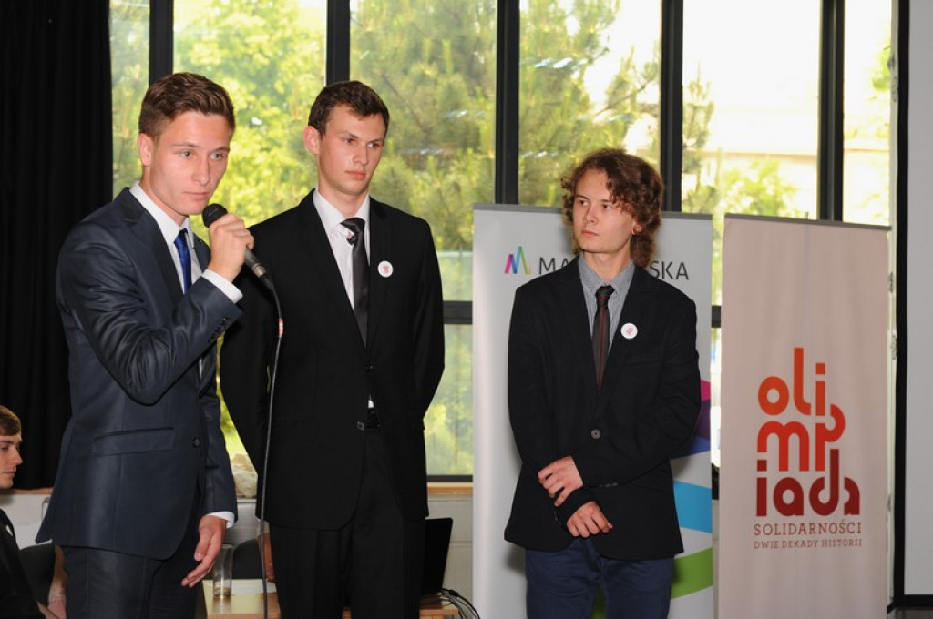 Uczeń II LO w Brzegu jako reprezentant Opolszczyzny zwycięzcą Olimpiady Solidarności