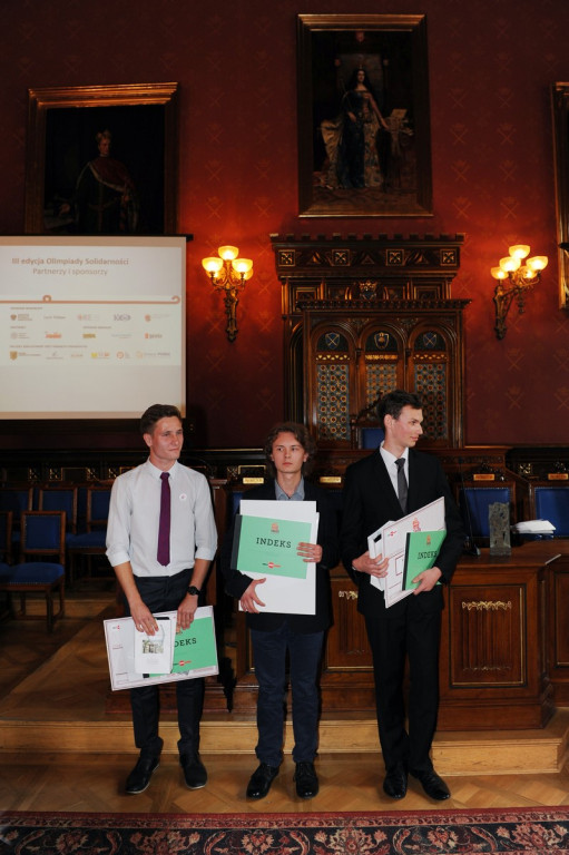 Uczeń II LO w Brzegu jako reprezentant Opolszczyzny zwycięzcą Olimpiady Solidarności