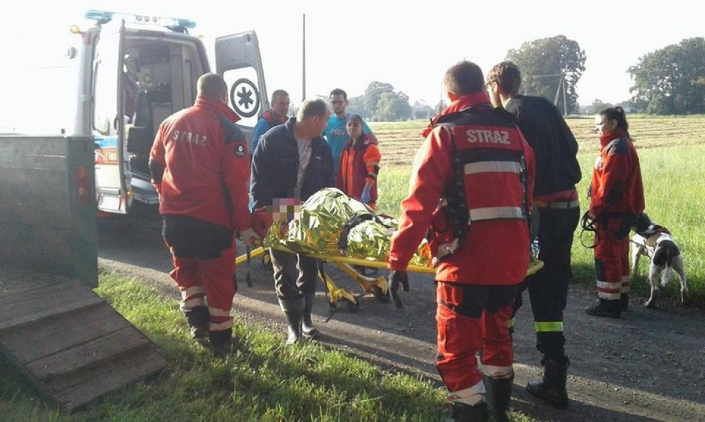 Pies Buddy z SPR OSP Lipki odnalazł zaginionego mężczyznę