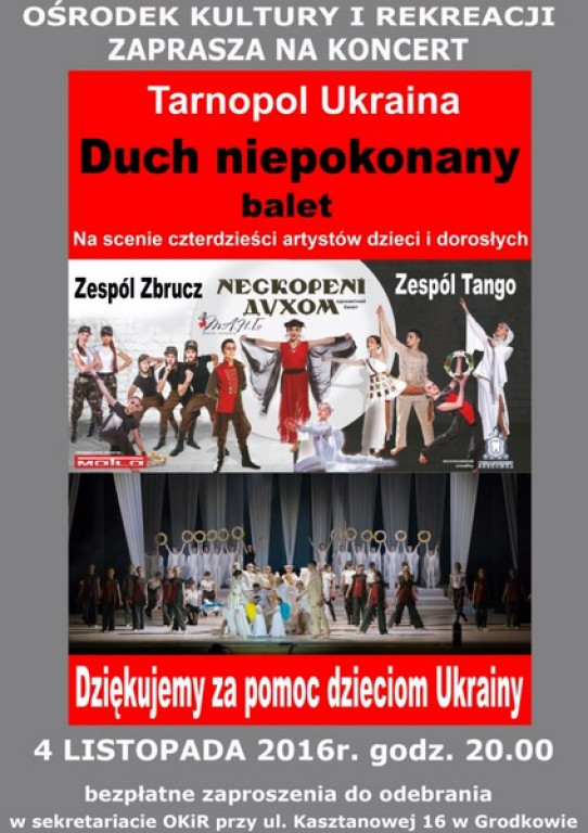 Weekendowy Informator Imprezowy 04-06.11.2016