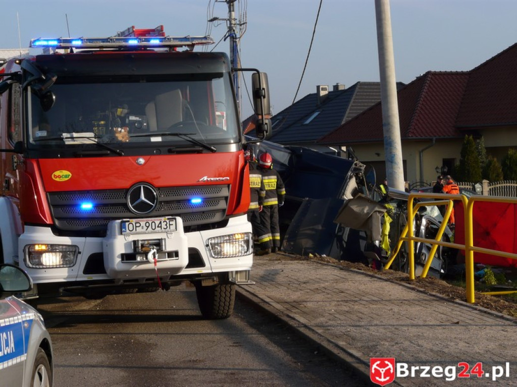 Śmiertelny wypadek w Brzegu na ulicy Małujowickiej [aktualizacja]