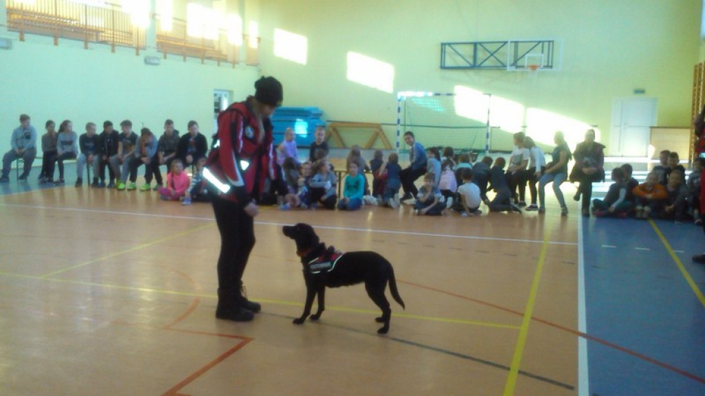 SPOTKANIE UCZNIÓW Z OPOLSKĄ GRUPĄ RATOWNICZO - POSZUKIWAWCZĄ