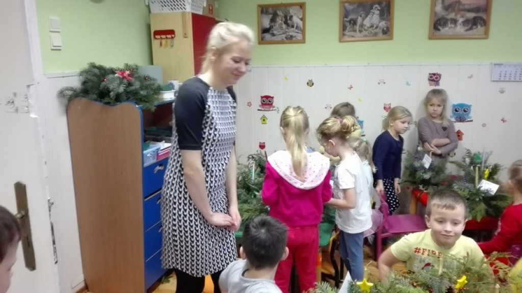 Stroiki Świąteczne w Przedszkolu w Kościerzycach