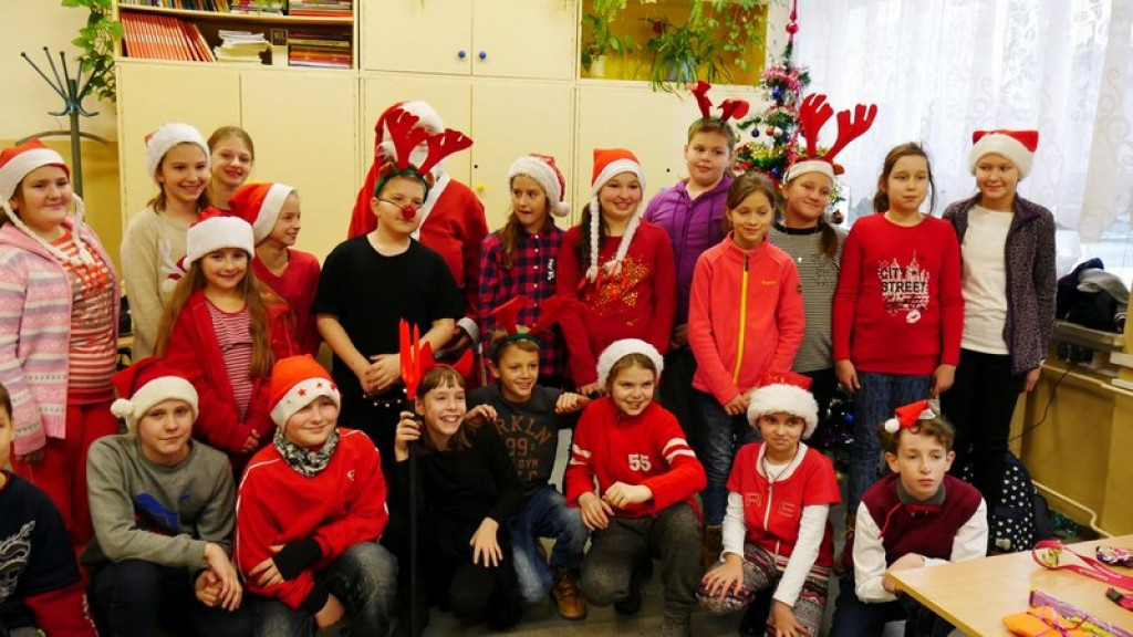 Mikołaj w PSP w Olszance...