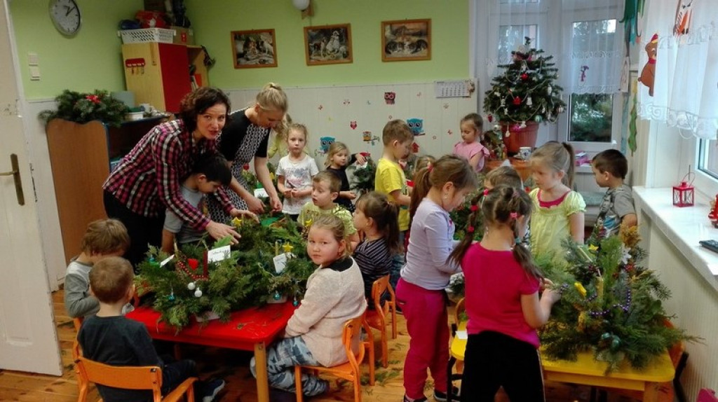 Stroiki Świąteczne w Przedszkolu w Kościerzycach