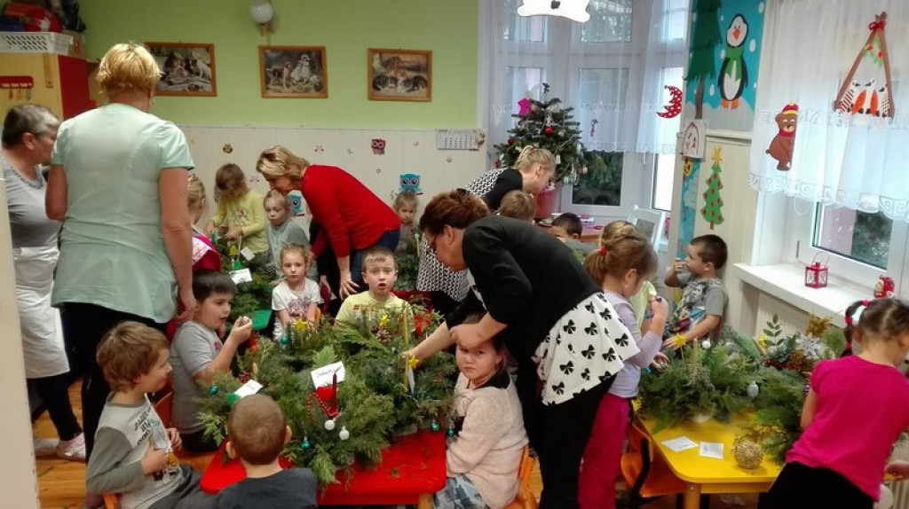 Stroiki Świąteczne w Przedszkolu w Kościerzycach