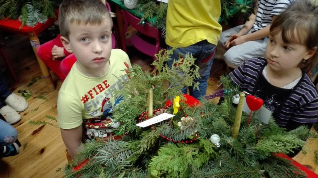 Stroiki Świąteczne w Przedszkolu w Kościerzycach