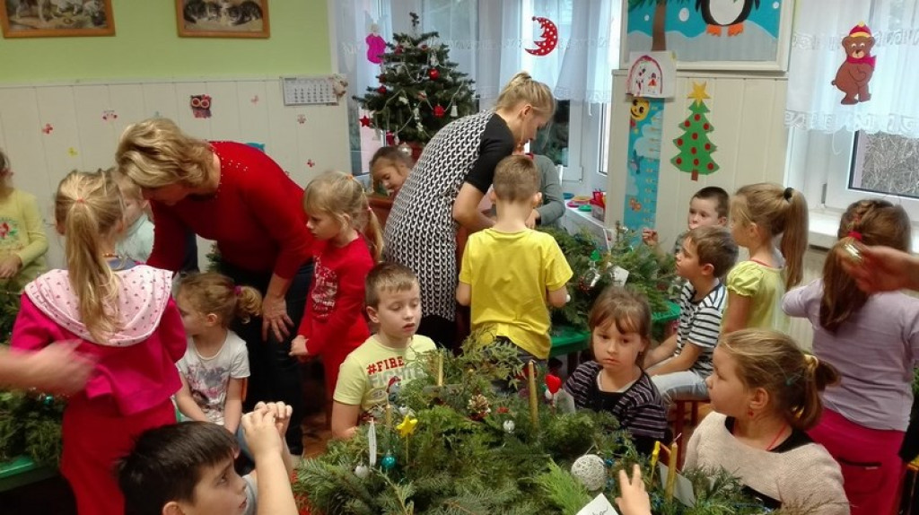 Stroiki Świąteczne w Przedszkolu w Kościerzycach
