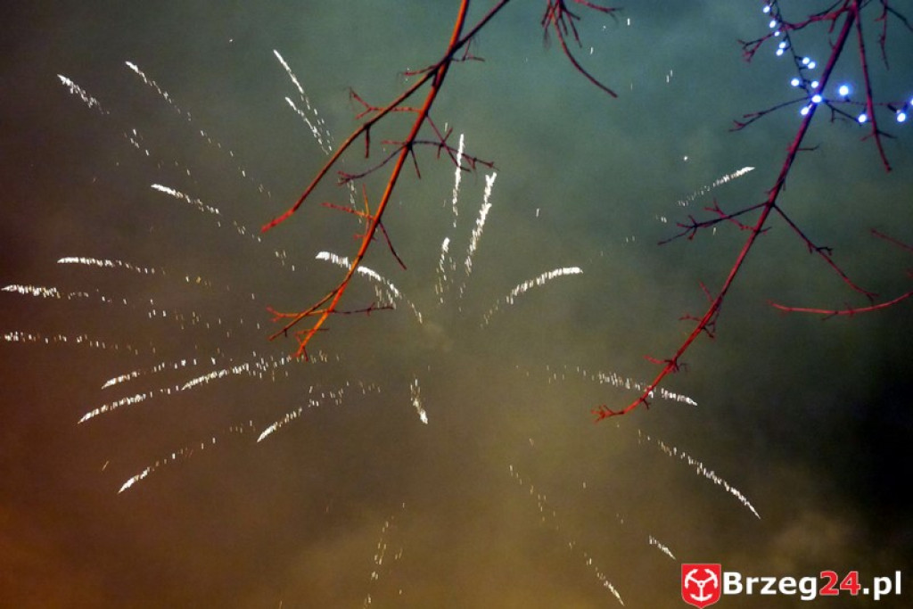 Sylwestrowa noc przed brzeskim Ratuszem [FOTORELACJA]