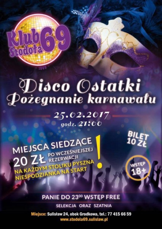 Weekendowy Informator Imprezowy 24-26.02.2017