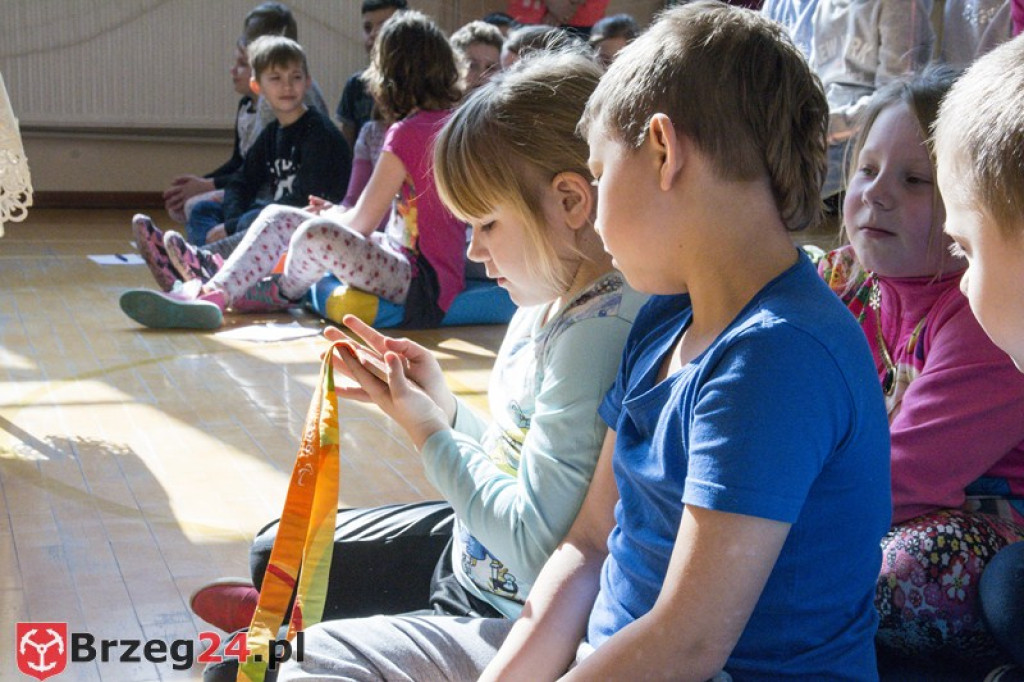 Spotkanie z mistrzynią paraolimpijską w szkole w Gałązczycach