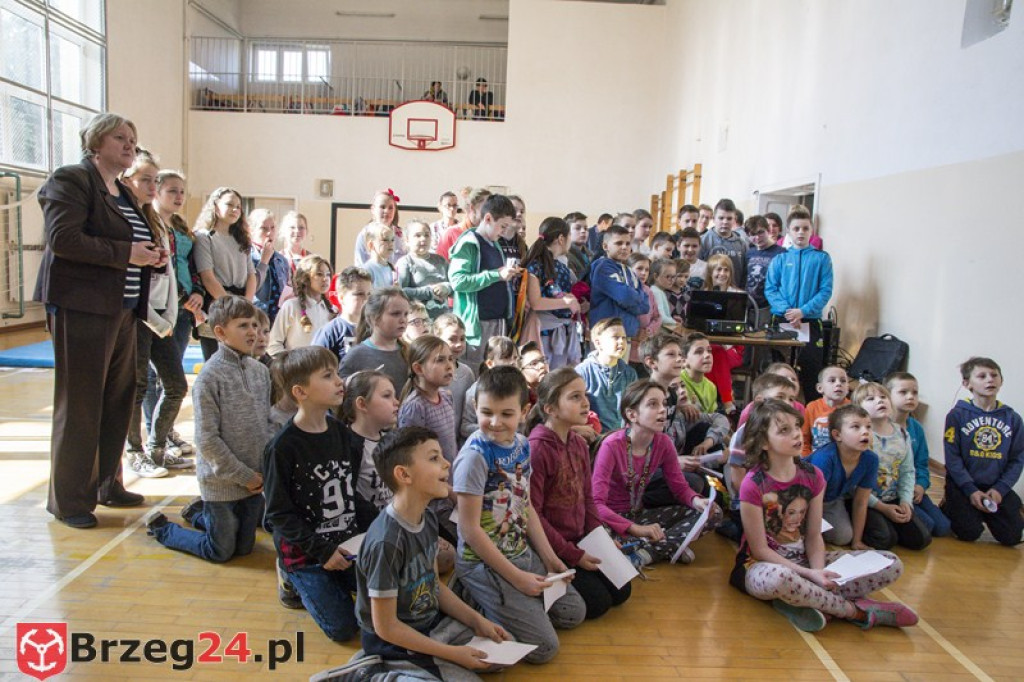 Spotkanie z mistrzynią paraolimpijską w szkole w Gałązczycach