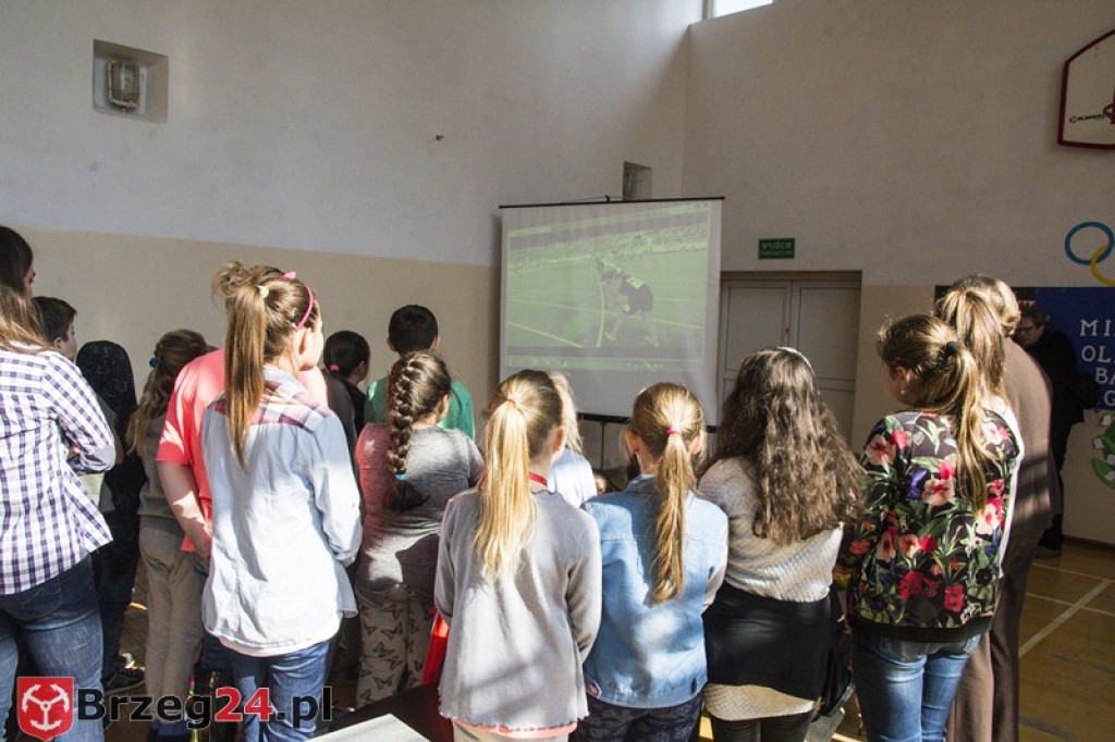 Spotkanie z mistrzynią paraolimpijską w szkole w Gałązczycach