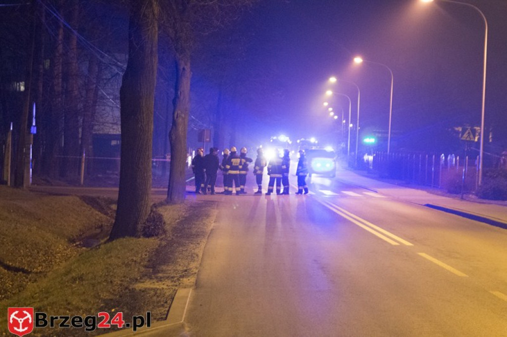 Wyciek gazu w Grodkowie. Ewakuowani uczniowie z internatu