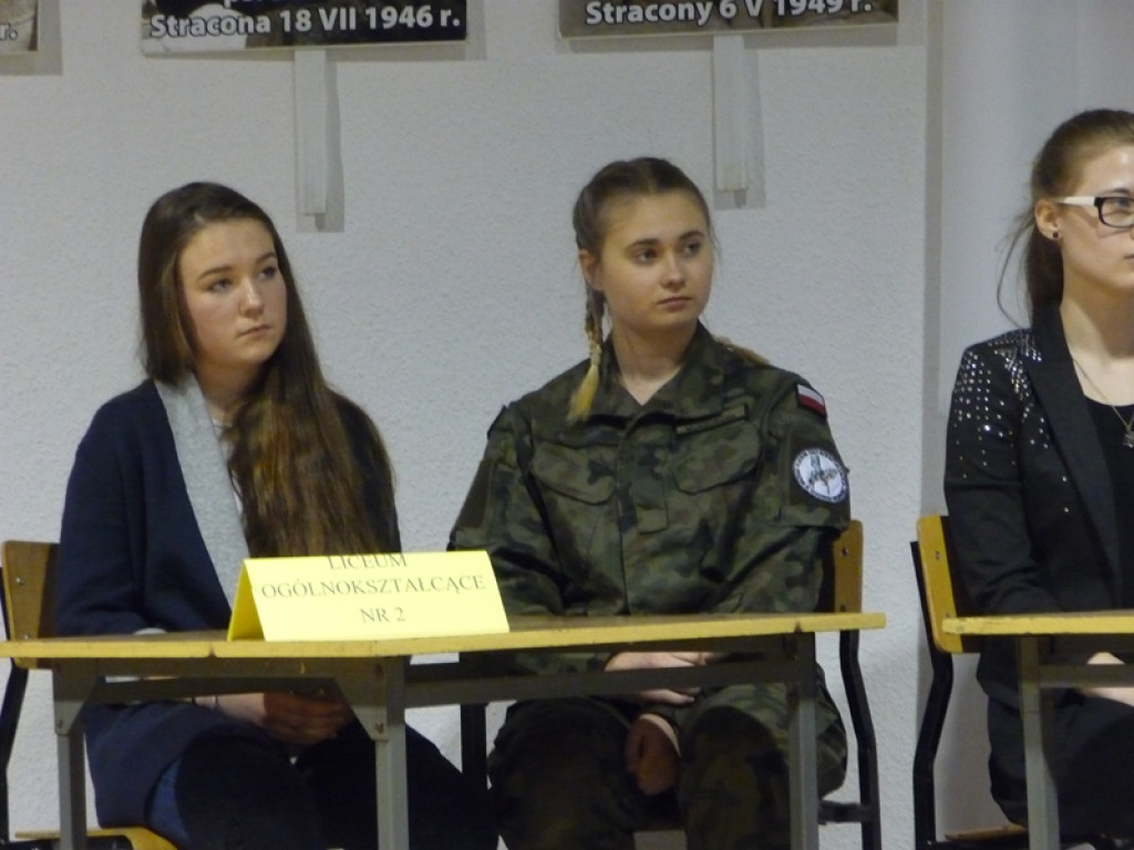 Młodzi patrioci w hołdzie Żołnierzom Wyklętym