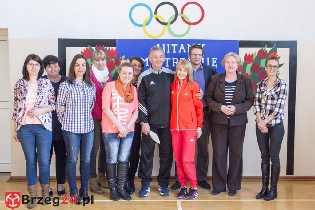 Spotkanie z mistrzynią paraolimpijską w szkole w Gałązczycach