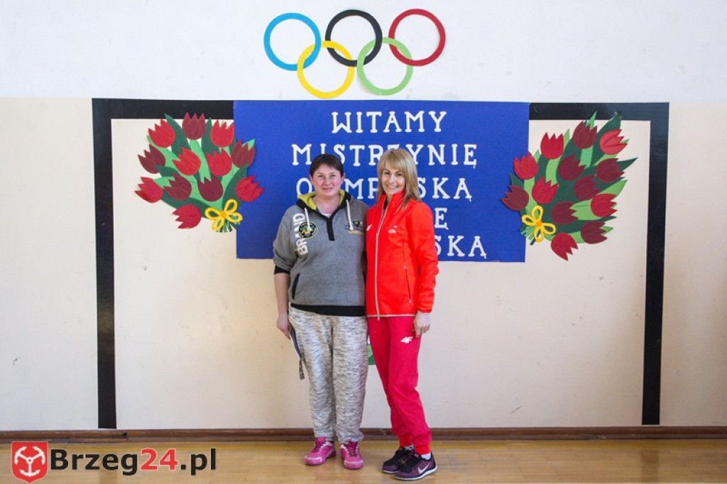 Spotkanie z mistrzynią paraolimpijską w szkole w Gałązczycach