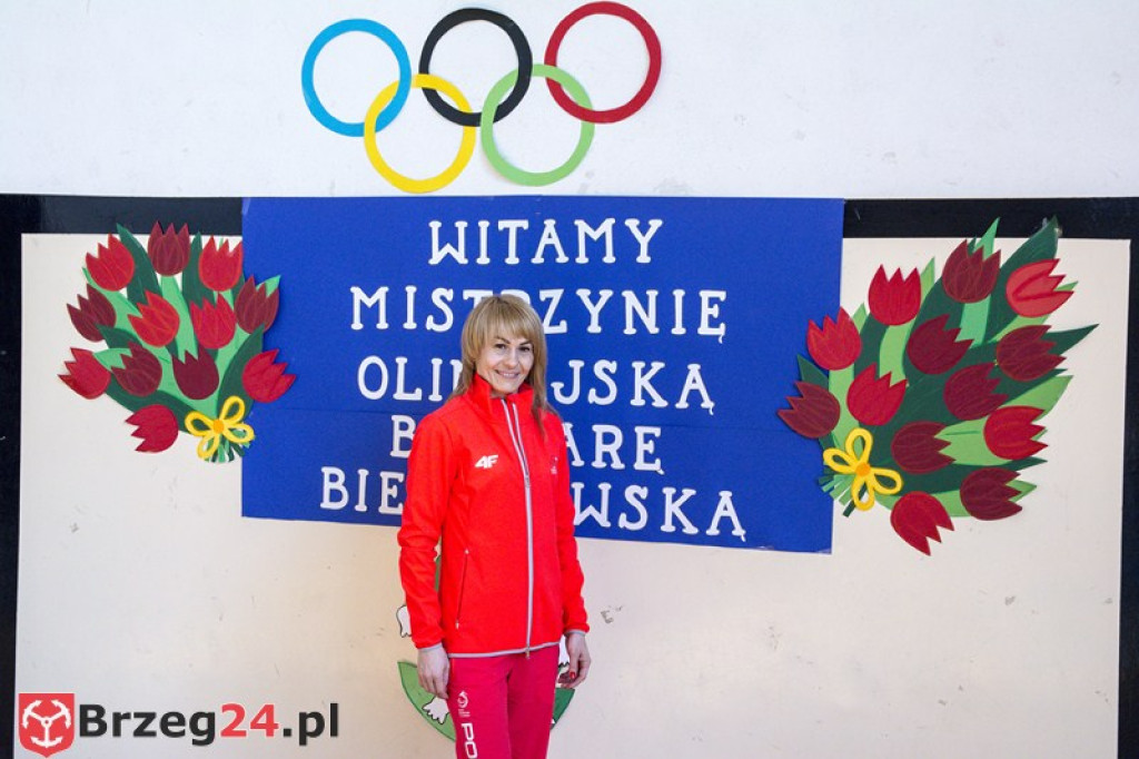 Spotkanie z mistrzynią paraolimpijską w szkole w Gałązczycach