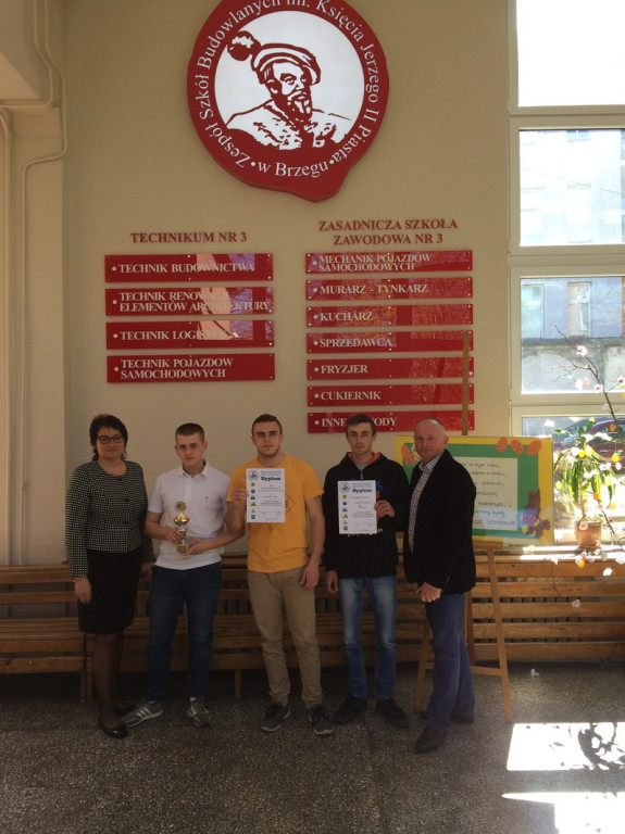 Sukces uczniów z ZSB Brzeg